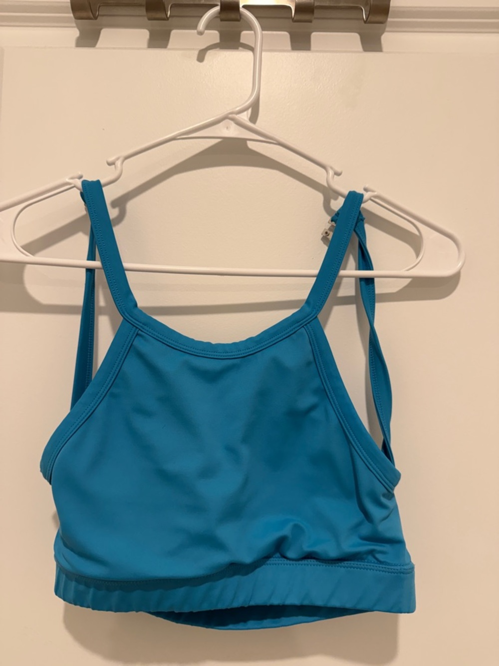 BuffBunny Teal Blue Racerback Sports Bra